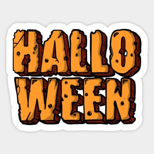 Halloween text Sticker